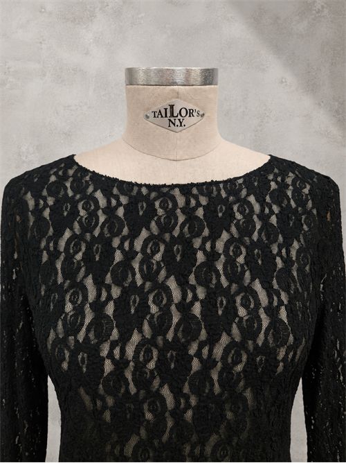 top pizzo manica lunga SUSY MIX | 27091NERO
